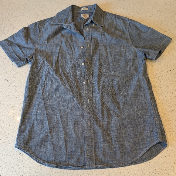 Men's Blue Short Sleeve Shirt - Picture 2 of 6